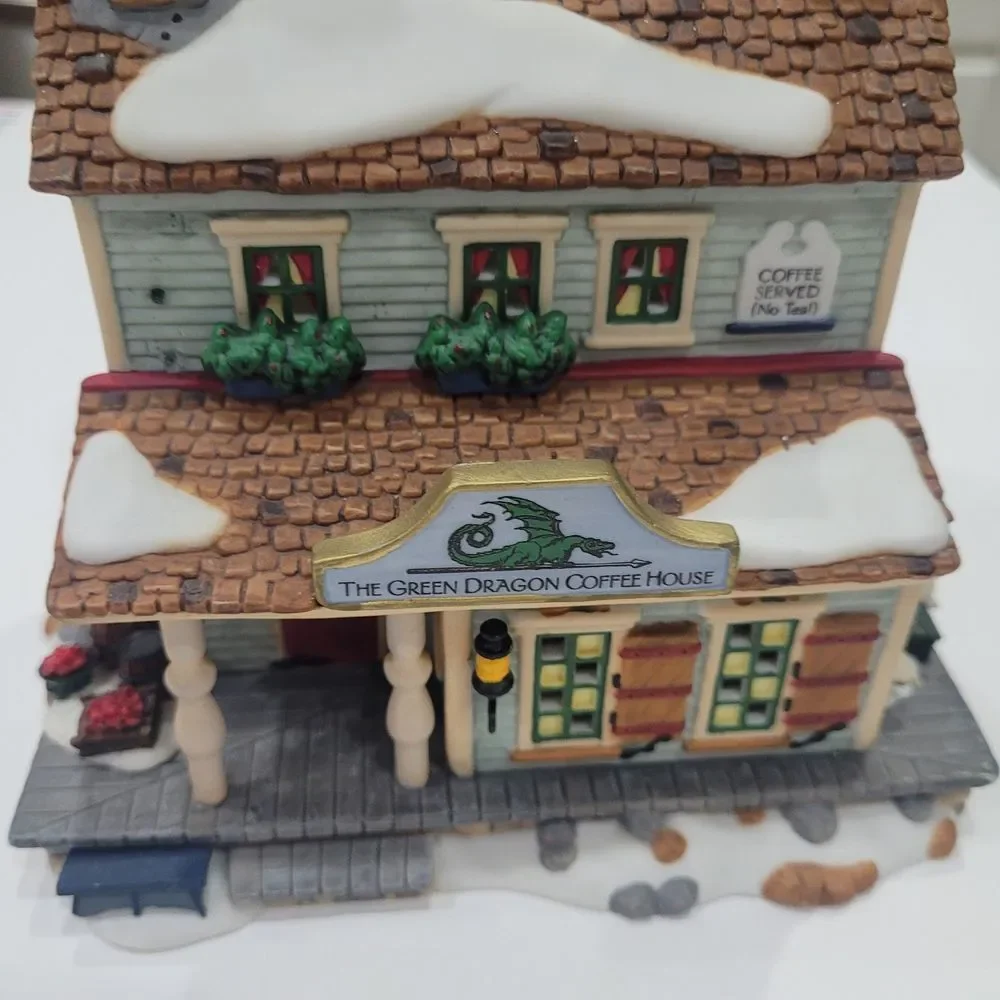 Dept 56 New England Village - Green Dragon Coffee House 56678 Retired No Box - Picture 1 of 10